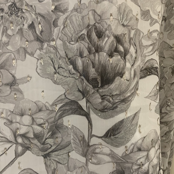 WHBM Sz.10 floral great/white printed blouse - Picture 8 of 14